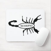 Scorpio Black Scorpion Star Sign Mousepad (Mit Mouse)