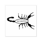 Scorpio Black Scorpion Star Sign Permastempel (Design)