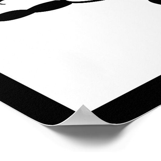 Scorpio Black Scorpion Star Sign Poster (Ecke)