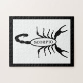 Scorpio Black Scorpion Star Sign Puzzle (Horizontal)