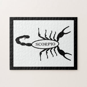 Scorpio Black Scorpion Star Sign Puzzle