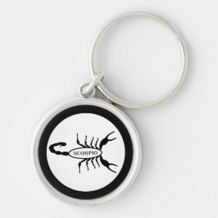Scorpio Black Scorpion Star Sign Schlüsselanhänger