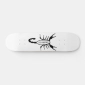 Scorpio Black Scorpion Star Sign Skateboard (Horizontal)