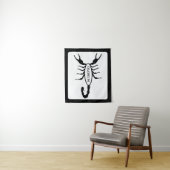Scorpio Black Scorpion Star Sign Wandteppich (Beispiel)