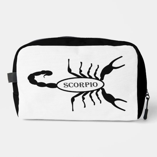 Scorpio Black Scorpion Star Sign Waschbeutel (Vorderseite)