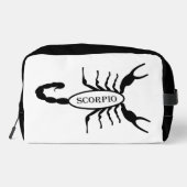 Scorpio Black Scorpion Star Sign Waschbeutel (Rückseite)