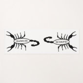 Scorpio Black Scorpion Star Sign Yogamatte (Vorderseite (Horizontal))