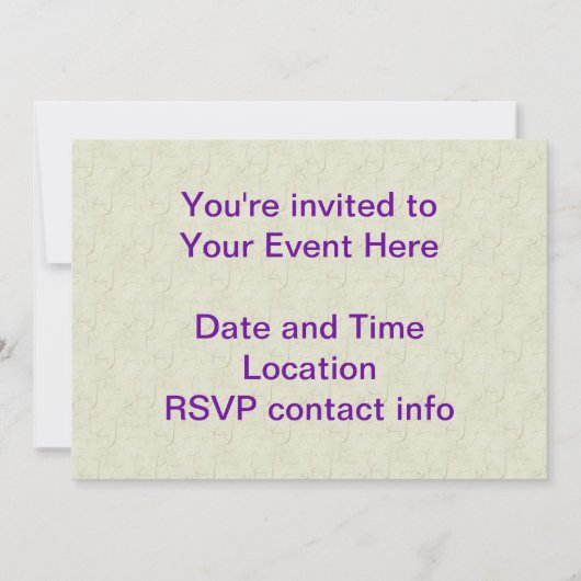 Scorpio-Blume Einladung (Rückseite)