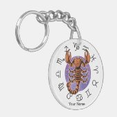 Scorpio & Cancer Zodiac Acrylic Keychain Schlüsselanhänger (Vorderseite links)
