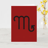 Scorpio Card Karte (Gelbe Blume)