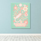 Scorpio Celestial Zodiac Pastel Traumstrecke Airol Leinwanddruck (Insitu (Holzboden))