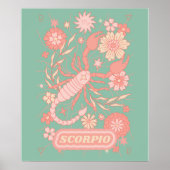 Scorpio Celestial Zodiac Pastel Traumstrecke Airol Poster (Vorne)