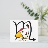 Scorpio Chicken Postkarte (Stehend Vorderseite)