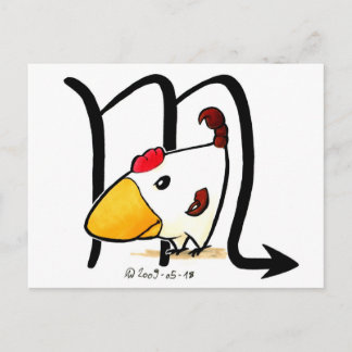 Scorpio Chicken Postkarte