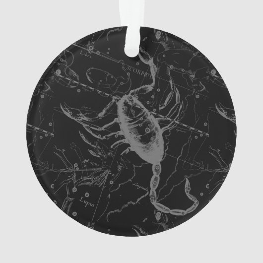 Scorpio Constellation by Hevelius 1690 Ornament (Rückseite)