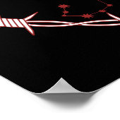 Scorpio Constellation Gothic Dark Celestial Art Poster (Ecke)