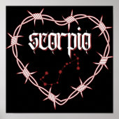 Scorpio Constellation Gothic Dark Celestial Art Poster (Vorne)