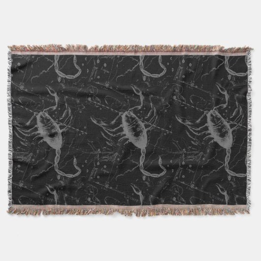 Scorpio Constellation Hevelius 1690 auf Schwarz Decke (Vorderseite)