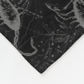 Scorpio Constellation Hevelius 1690 auf Schwarz Fleecedecke (Ecke)