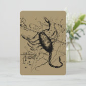 Scorpio Constellation Hevelius 1690 Dekor (Stehend Vorderseite)