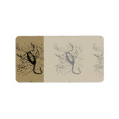 Scorpio Constellation Hevelius 1690 Dekor Adressaufkleber (Vorne)