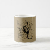 Scorpio Constellation Hevelius 1690 Gravur Kaffeetasse (Mittel)