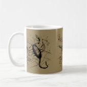 Scorpio Constellation Hevelius 1690 Gravur Kaffeetasse (Links)
