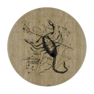 Scorpio Constellation Hevelius circa 1690 Vintag Schneidebrett