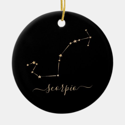 Scorpio Constellation Keramik Ornament (Vorne)
