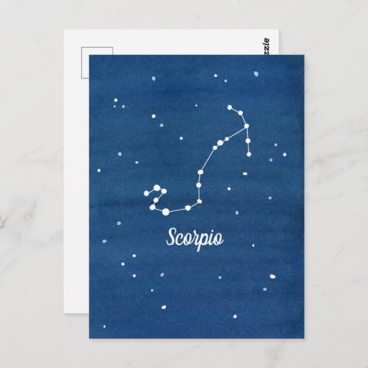 Scorpio Constellation Night Sky Stars Postkarte (Vorne/Hinten)