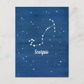 Scorpio Constellation Night Sky Stars Postkarte (Vorderseite)