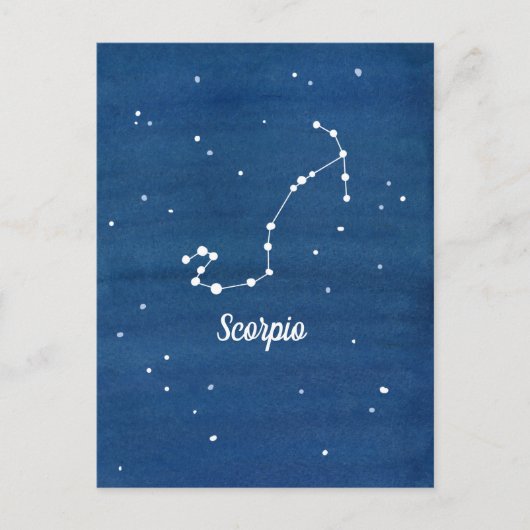 Scorpio Constellation Night Sky Stars Postkarte (Vorderseite)