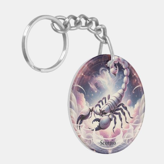 Scorpio Cosmic Celestial Zodiac Schlüsselanhänger (Vorderseite links)