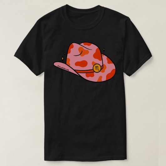Scorpio Cowboy Hat T-Shirt (Design vorne)