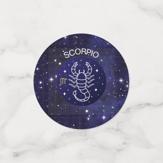 Scorpio das Scorpion Zodiac Design Table Confetti Konfetti (Klein Vorderseite)