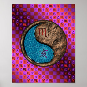 Scorpio & Earth Boar Poster