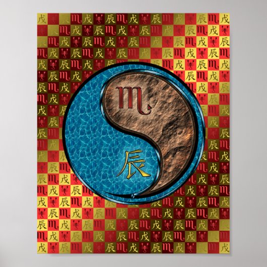 Scorpio & Earth Dragon Poster (Vorne)