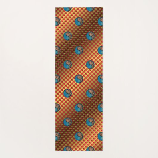 Scorpio & Earth Dragon Yogamatte (Rückseite)