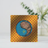 Scorpio & Earth Monkey Karte (Stehend Vorderseite)