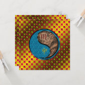 Scorpio & Earth Monkey Karte (Vorderseite/Rückseite Beispiel)