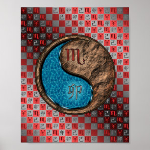 Scorpio & Earth Rabbit Poster