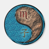 Scorpio & Earth Rat Magnet (Vorne)