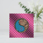 Scorpio & Earth Rooster Karte (Stehend Vorderseite)