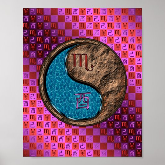 Scorpio & Earth Rooster Poster (Vorne)