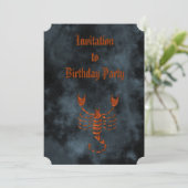 Scorpio Einladung (Stehend Vorderseite)