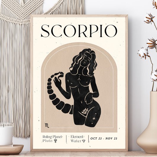 Scorpio Feminine Poster