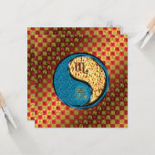 Scorpio & Fire Dragon Karte (Vorderseite/Rückseite Beispiel)