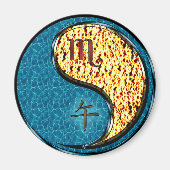 Scorpio & Fire Horse Magnet (Vorne)