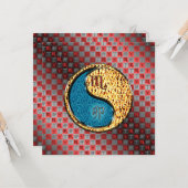 Scorpio & Fire Rabbit Karte (Vorderseite/Rückseite Beispiel)