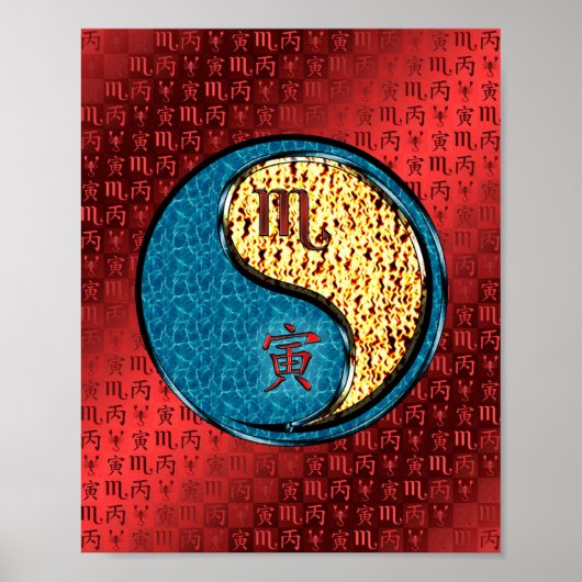 Scorpio & Fire Tiger Poster (Vorne)